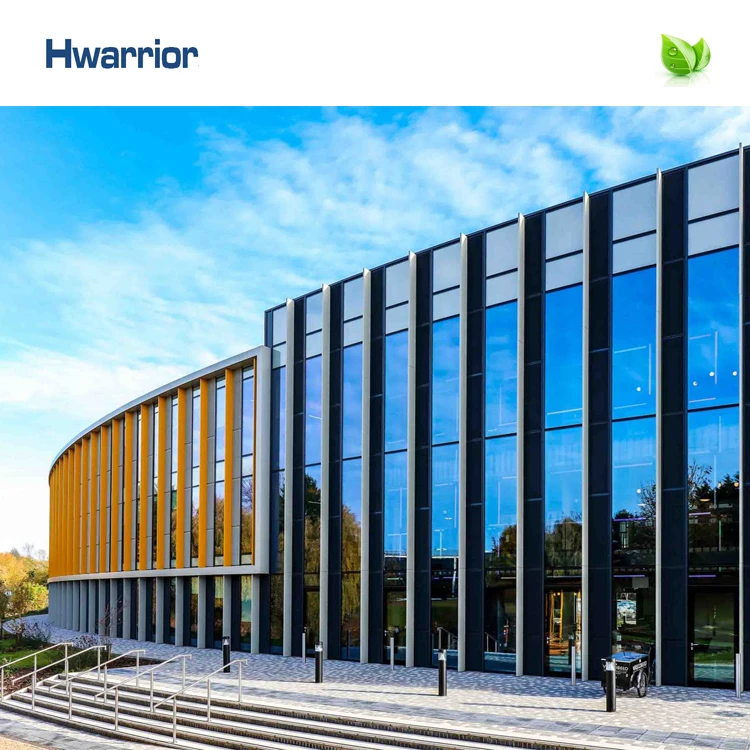 High building facade cladding wall system includes glass,aluminum profile and all accessories