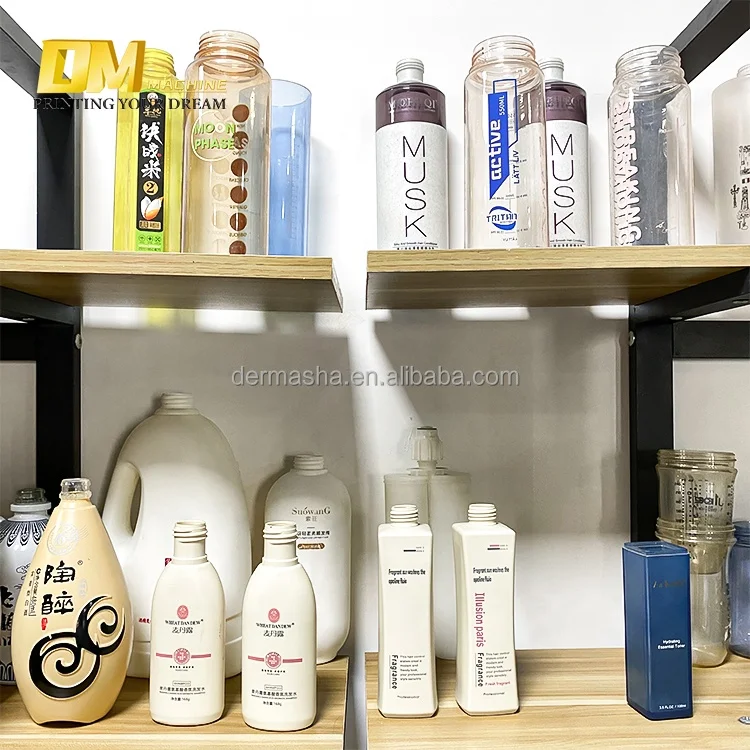 DM bottle screen printing machine cup logo glass bottle paper cup printing machine