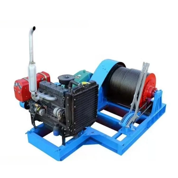 10ton Diesel Engine Anchor Winch For Marine