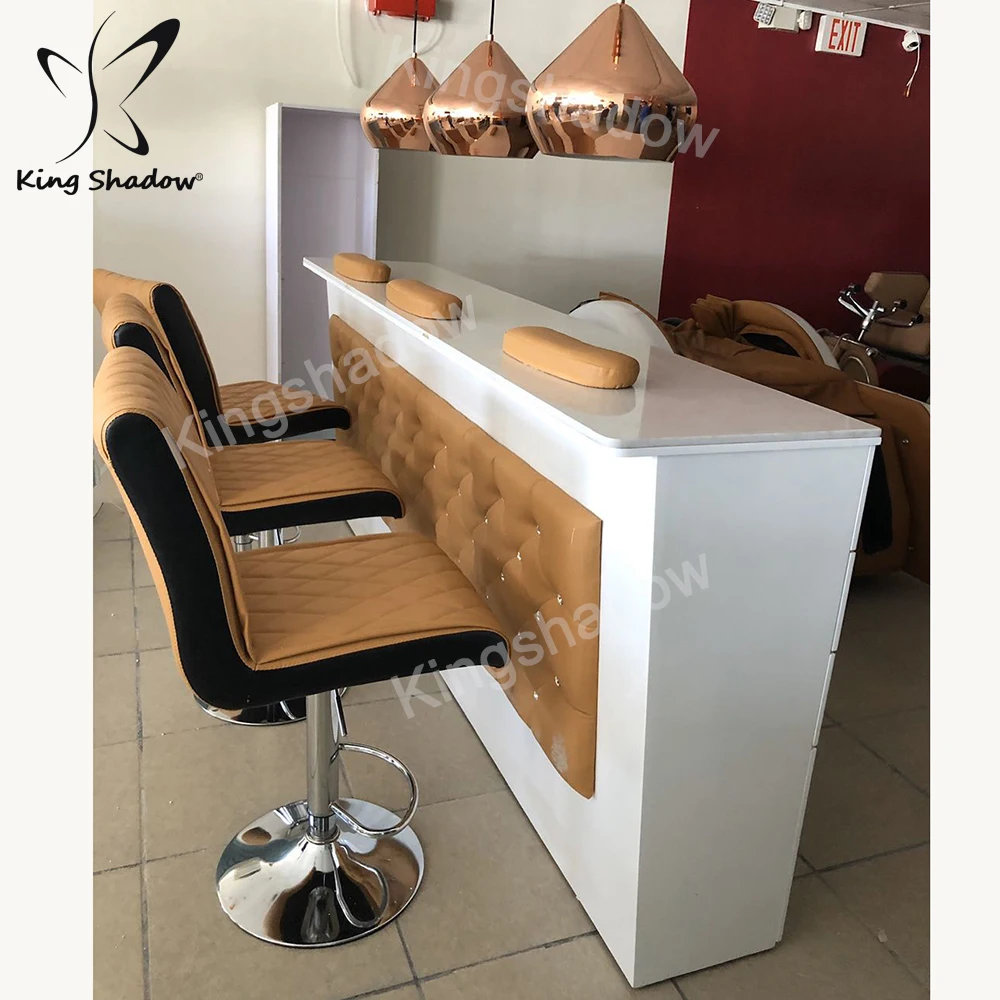 Alibaba supplier 2020 new products nail salon furniture nail tables manicure desk station