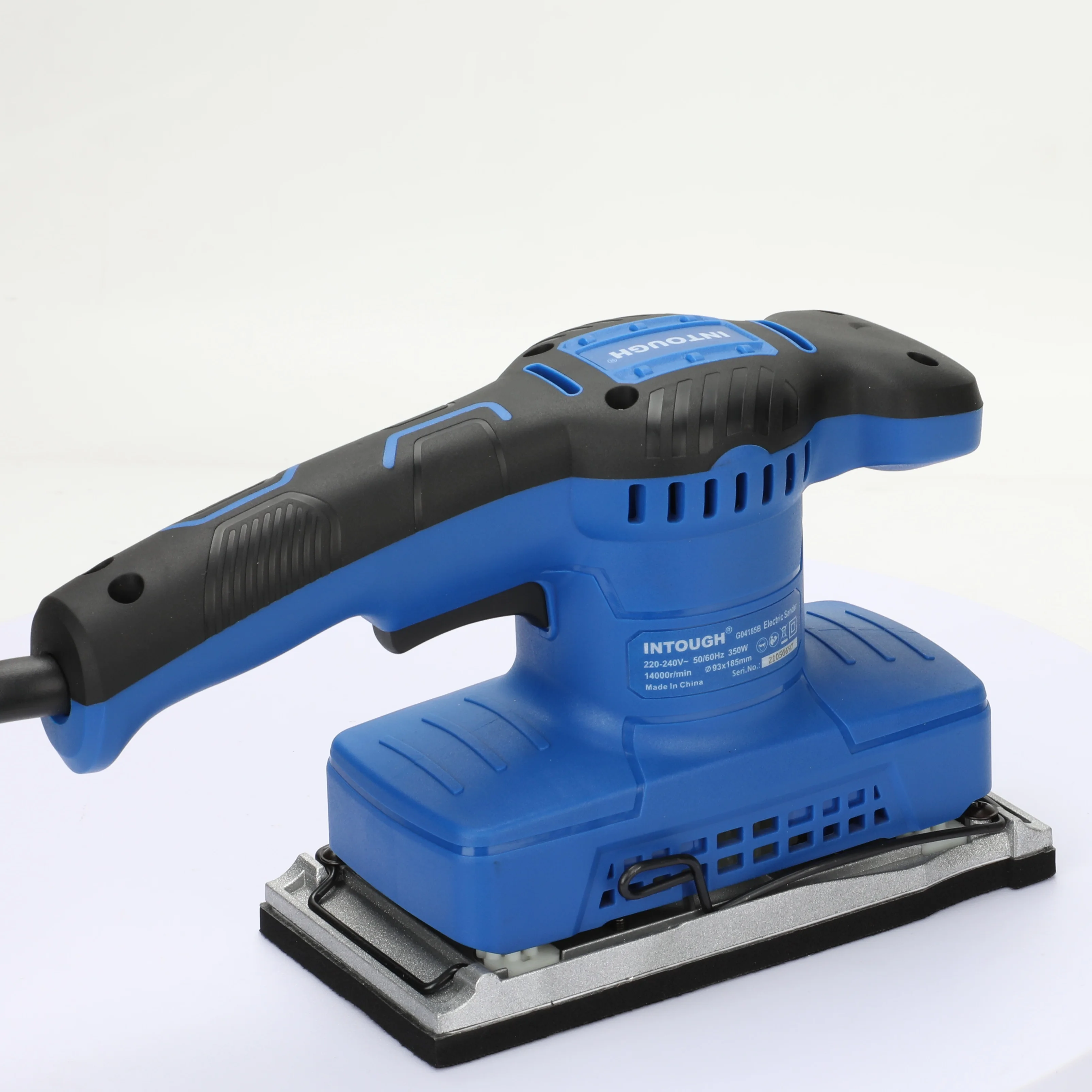 INTOUGH Professional 93*185mm 320W Mini Palm Electric Orbital Sander Portable Rechargeable Electric Power Tool Electric Sander