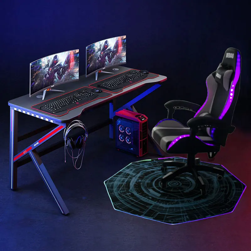High Quality Water Resistant Gaming Desk Mat Computer Office RGB Chair Mat For Hardwood Floor