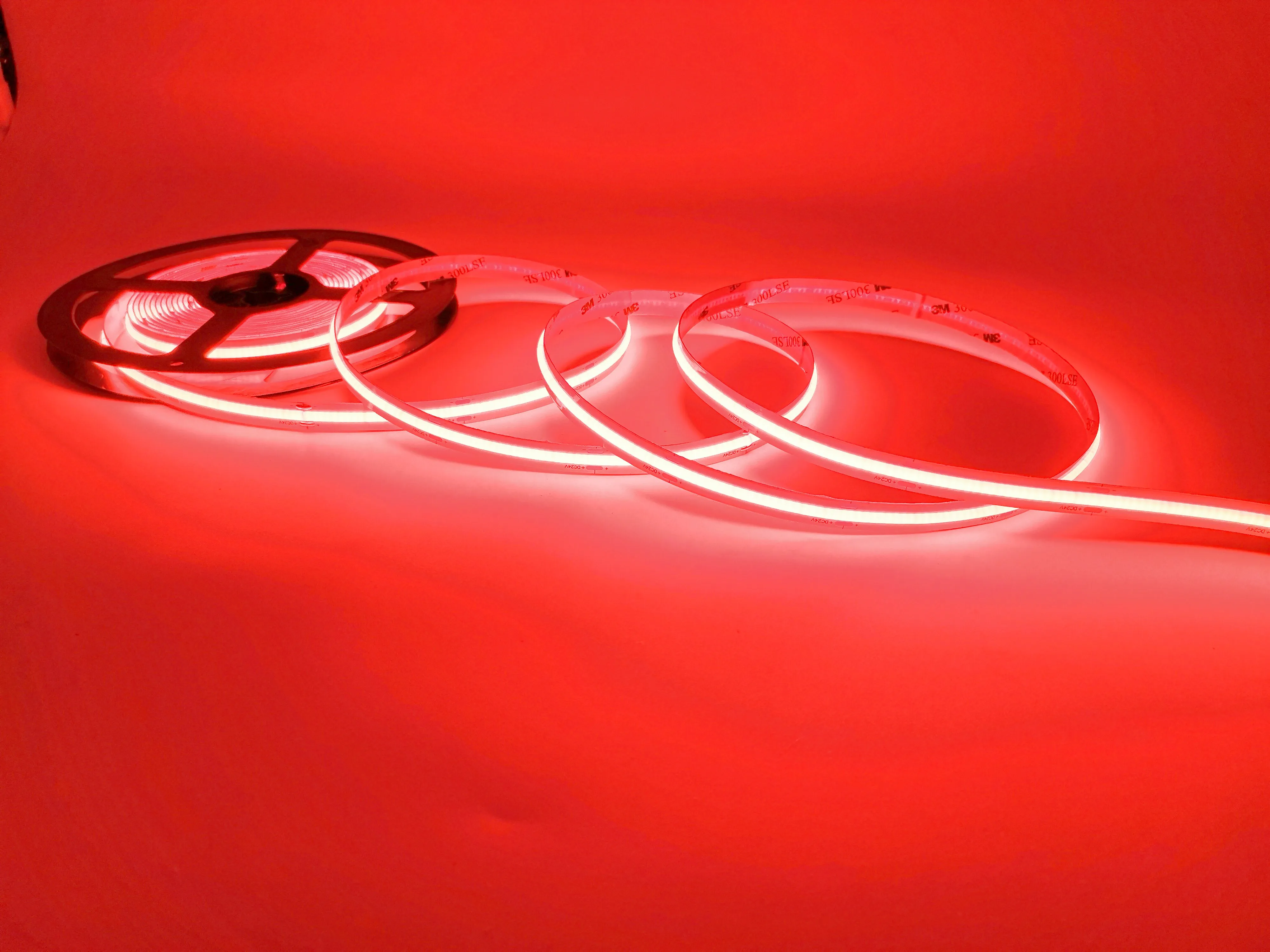 high density IP20 24v 12v car flexible light stripe 480 leds orange rgb cob  led  strip light