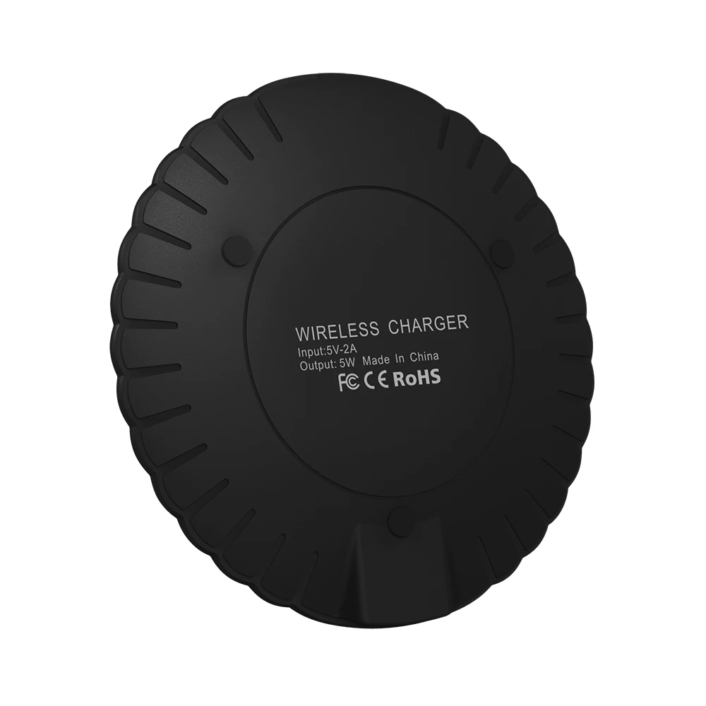  Лидер продаж на Amazon беспроводное зарядное устройство для телефона 5 Вт подставка портативный подарок часов