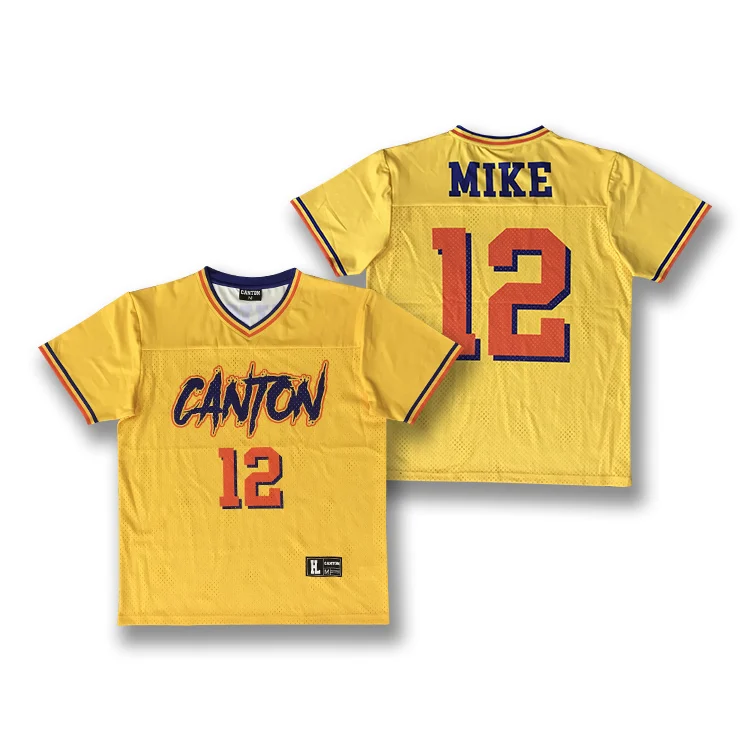 High Quality American Football Jersey Fashion Style Design Sublimation Stitched Mesh V-Neck Football Uniform