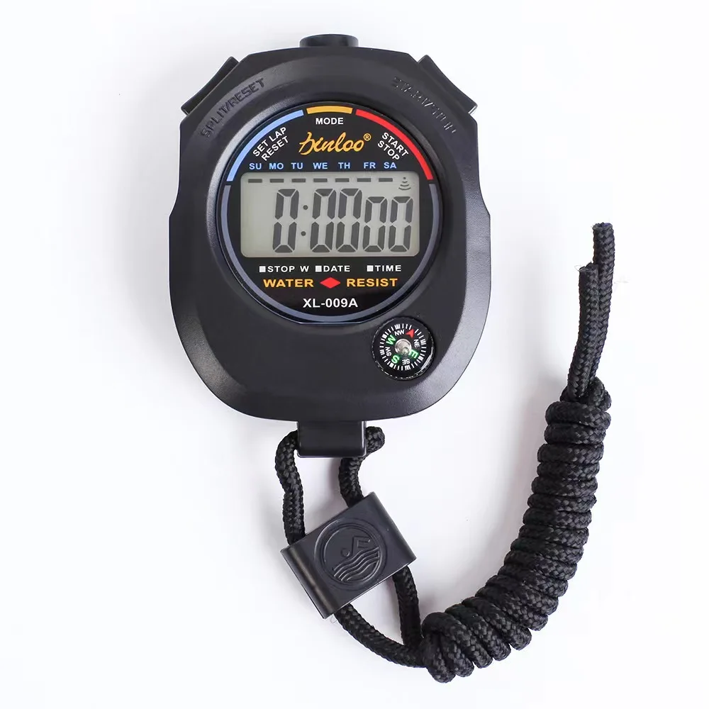 Sport Race Electronic Stopwatch Outdoor Timer With Compass Week WaterproofStopwatch