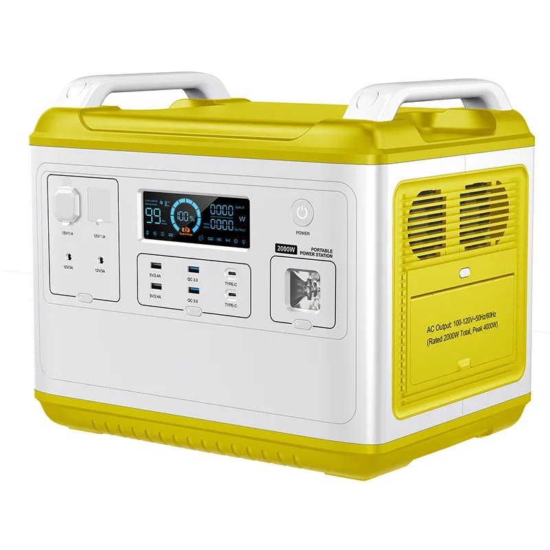 Off Grid Solar Power System Solar Generator 2000w Inverter Solar System For Home Lighting TV Computer