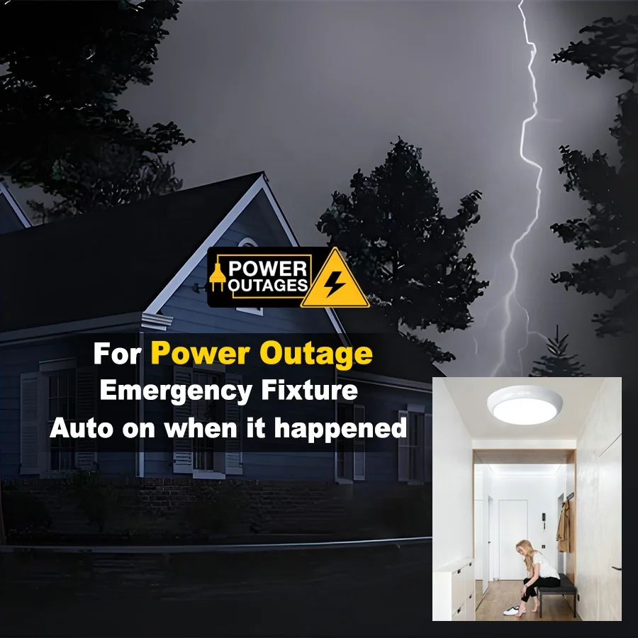 Low Profile Surface Flush Mount motion detected stair light with dusk to dawn motion sensor for pantry hallway laundry room