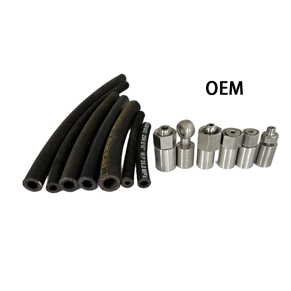 ODM High quality Tubing high pressure hose Hydraulic hose assembly Rubber Products Rubber Hoses
