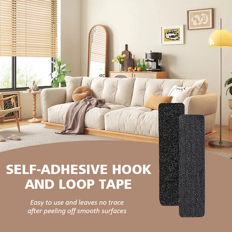 Self Adhesive Hooks and Loops Fastener Tape Nylon Sticker Hook Loop Tape with Adhesive