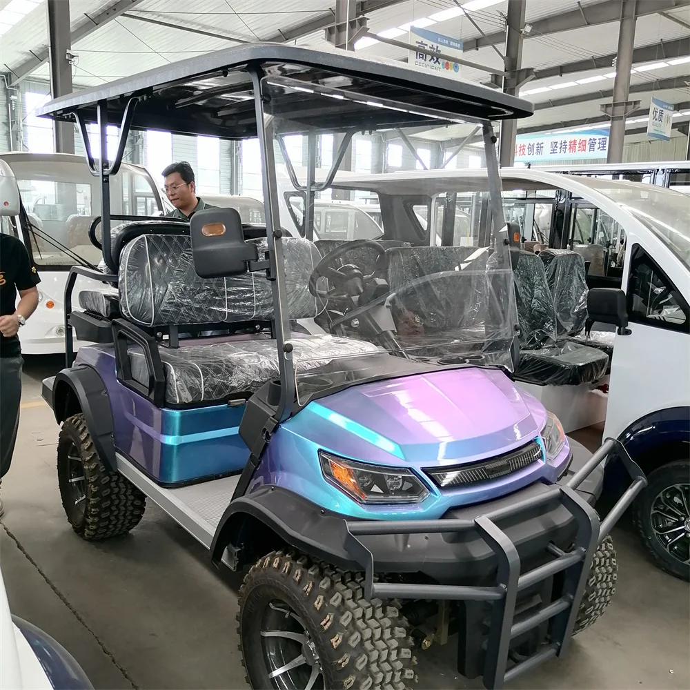 JERRY Electric Sightseeing Bus Golf Buggy 2 4 6 8 10 Seater Battery Operated Golf Car Kart for sale