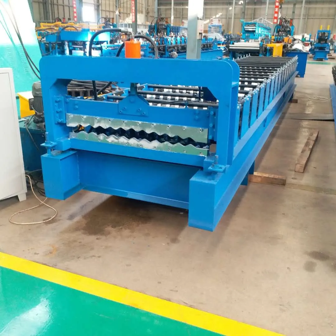 color steel galvanized metal aluminum glazed trapezoidal corrugated roofing sheet roof tile wall panel roll forming machine