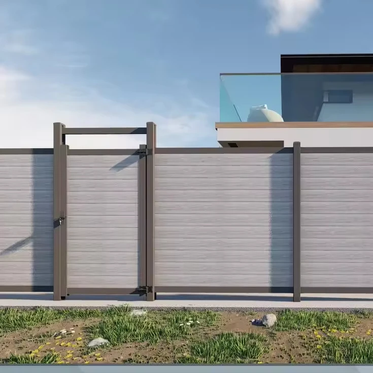 modern decorative 8ft wpc plastic veranda wood composite fencing prices