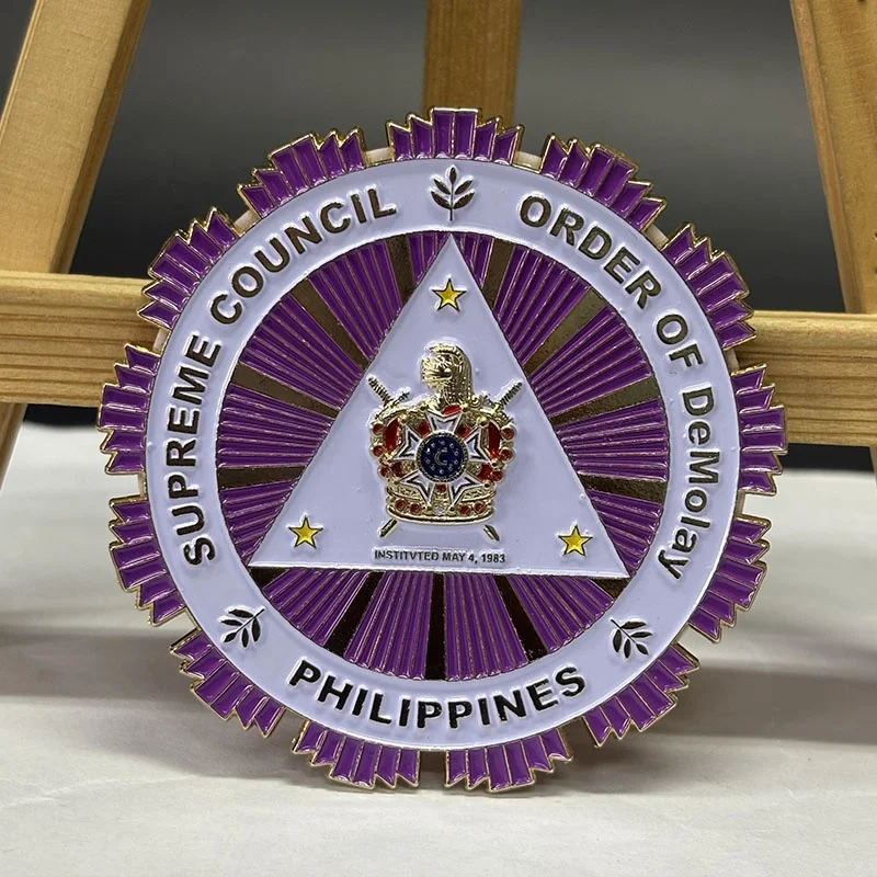 Custom New Types Philippines Souvenir Metal Crafts Car Emblem UV Gravure Printing All kinds Shape Design