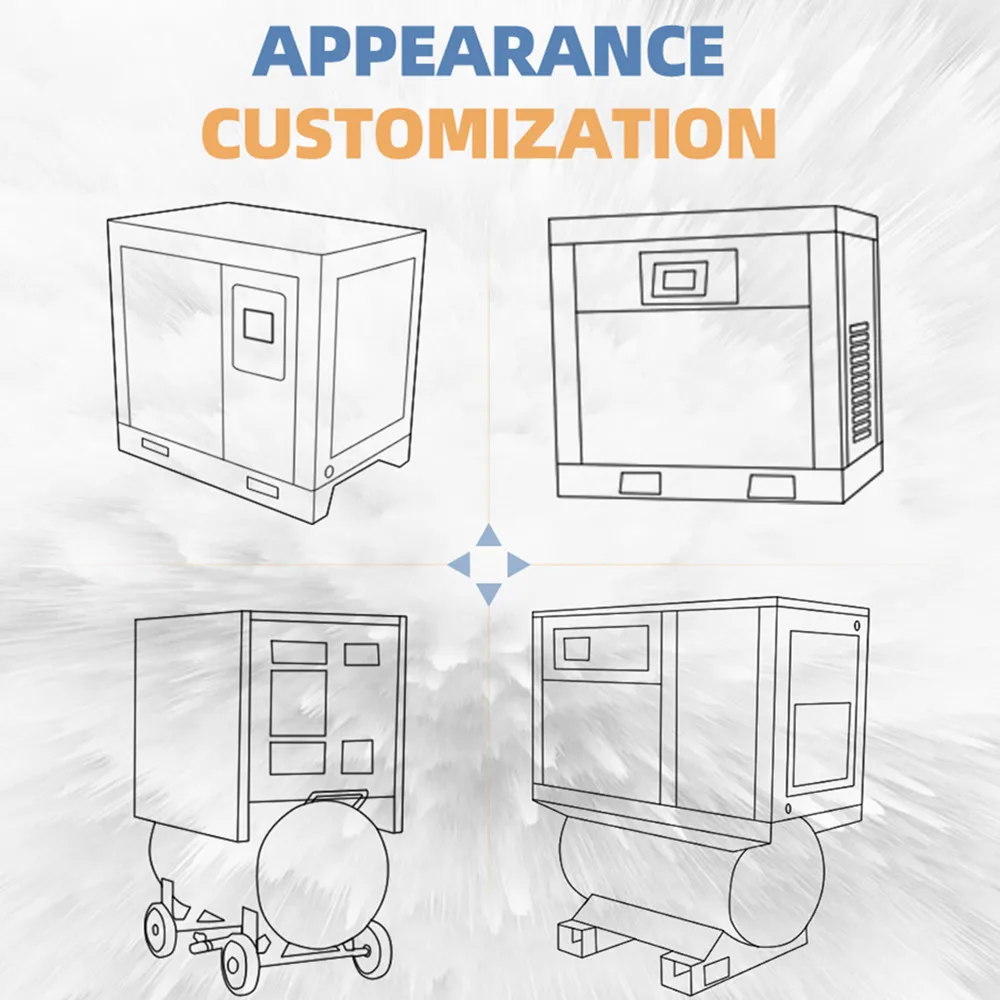 Коммерческий винтовой воздушный компрессор APCOM с низким уровнем шума Европа 30 кВт 40