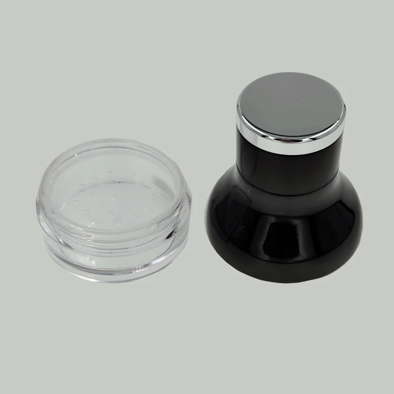 Cosmetic loose powder case compact case with brush