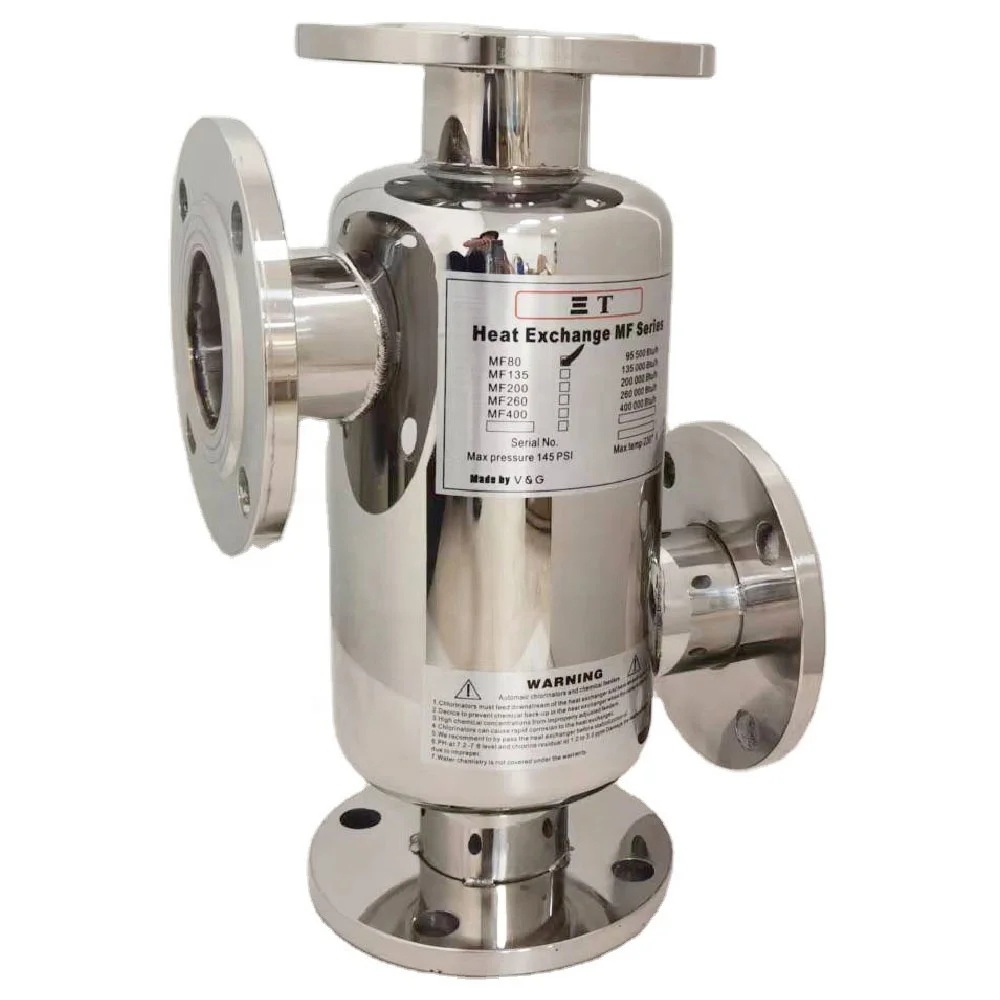 Swimming Pool Heating Equipment Flange Type Hot and cold Water 3T Exchangers