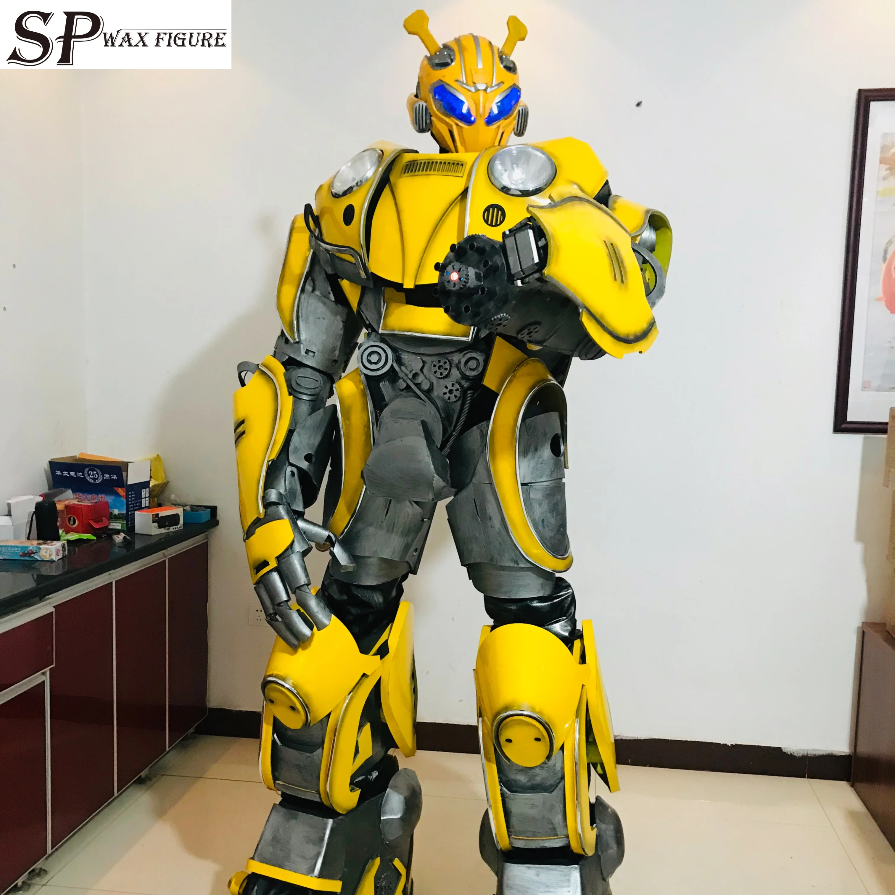 Outdoor show attractive Wearable robot dance costumes, transformers dance costumes, robot costumes for shopping mall