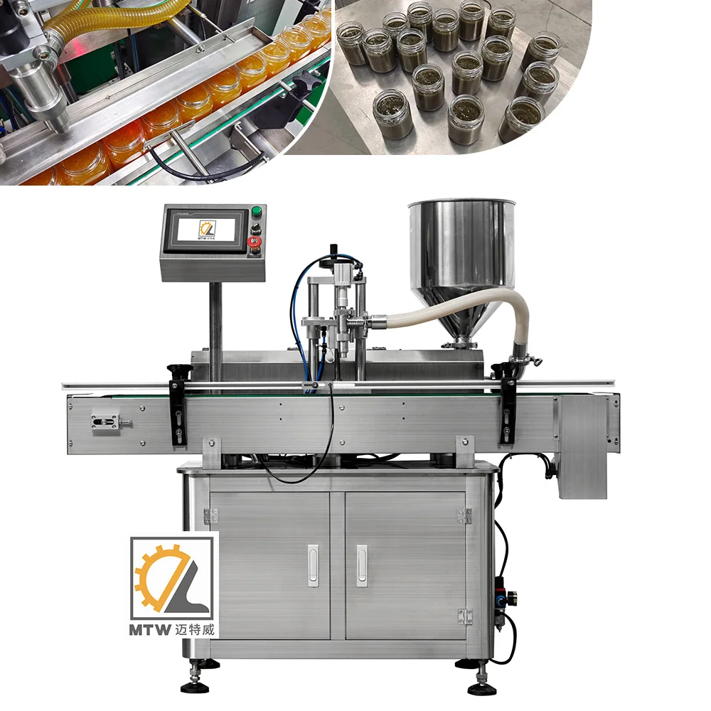 MTW one nozzle automatic single head chili sauce filling machine