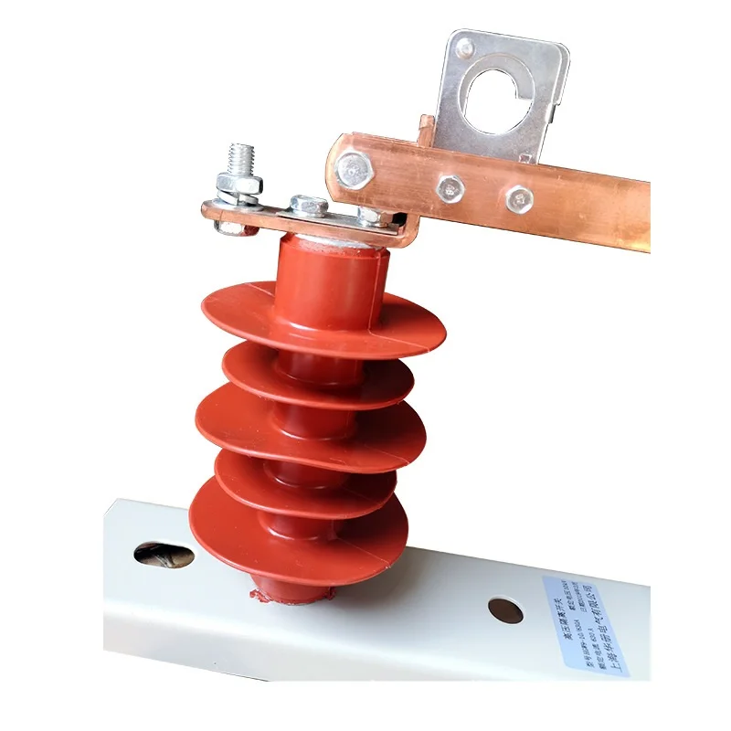 Outdoor composite silicone high voltage isolation switch with other electrical equipment