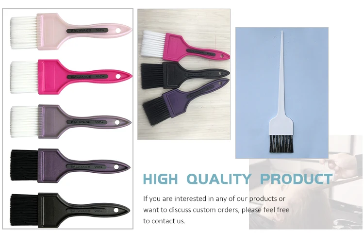 Salon Dyeing Tools Plastic Hair Coloring Tint Brush for Barber heatless hair curler detangling brush Other Hair Styling Tools