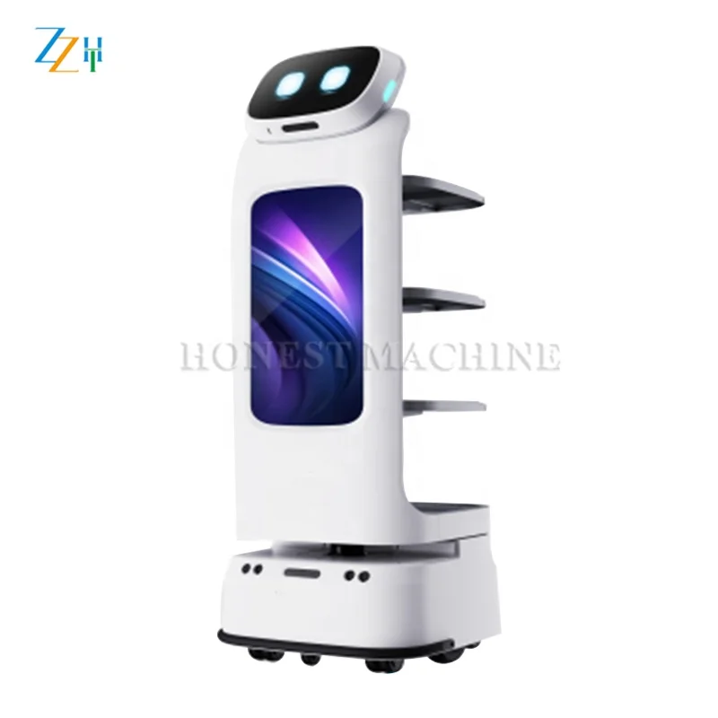 Durable Robot Food Machine / Restaurant Robot Waiter Service / Delivery Robot Restaurant