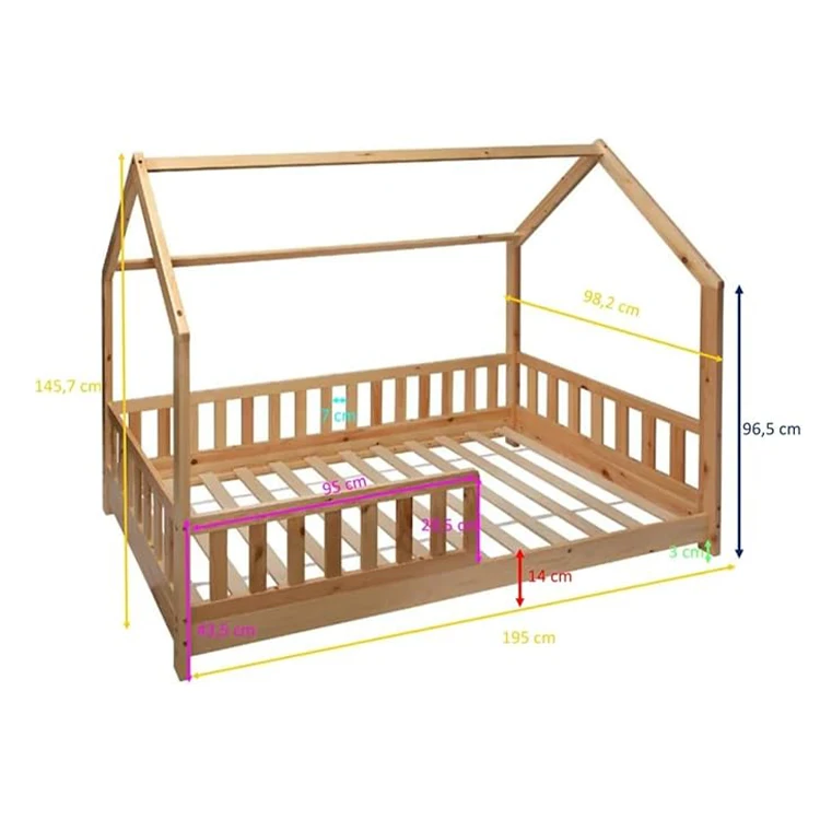 WDF Factory Wholesale children two layers bunk bed children three bedrooms beds lit pour enfant 2ans lit enfant for kids sleep