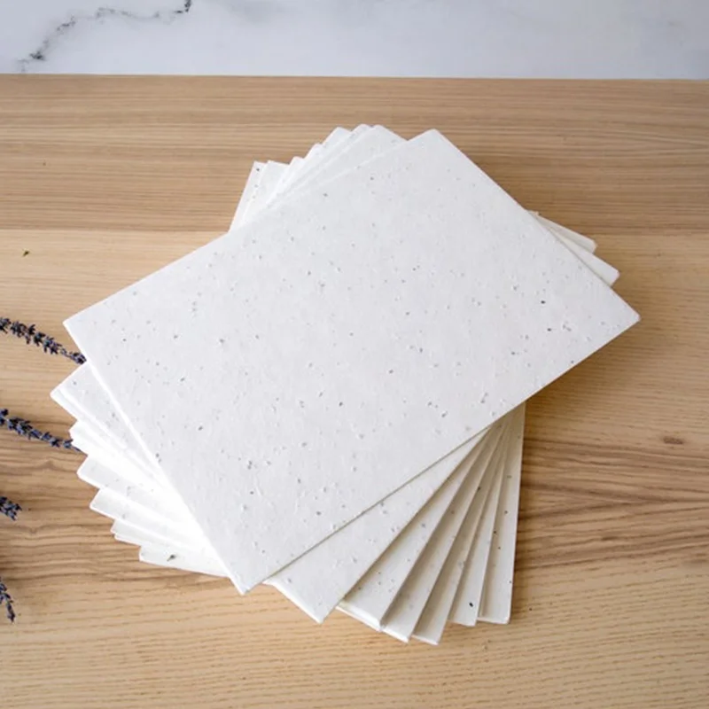 250GSM Handmade Blank Plain Seed paper Seed Germination Paper For Printing plantable