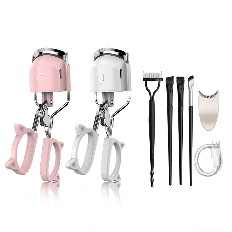 New Eye Lash Curler Heat Electric Metal Heated Eyelash Curler Lash Lift Kit Long Lasting Naturally Eyelashes Eyelash Curler
