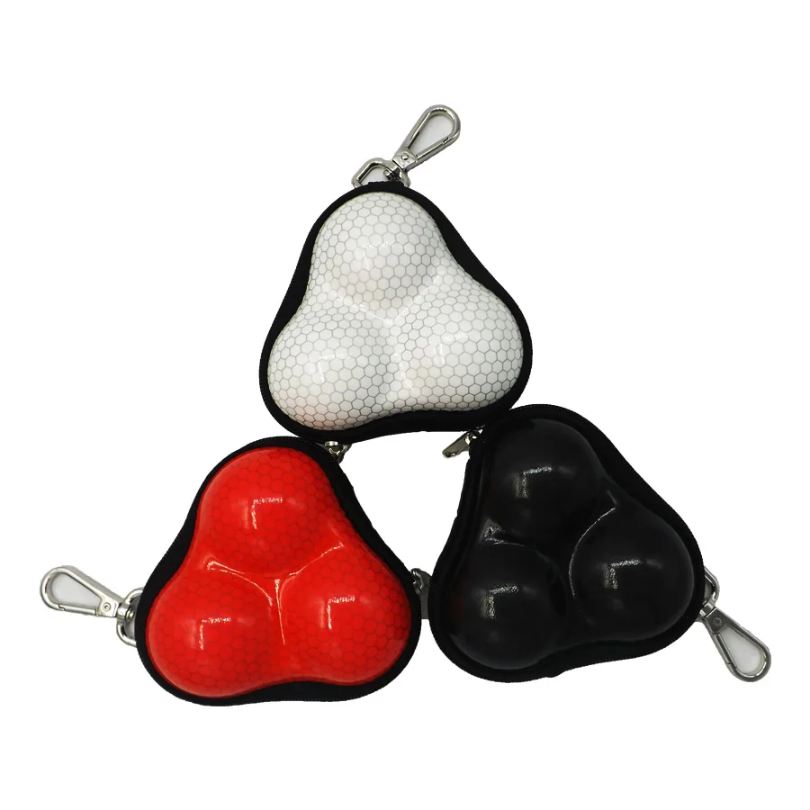 
High Quality custom logo easy-to-carry mini EVA hard shell Golf ball storage case with zipper 