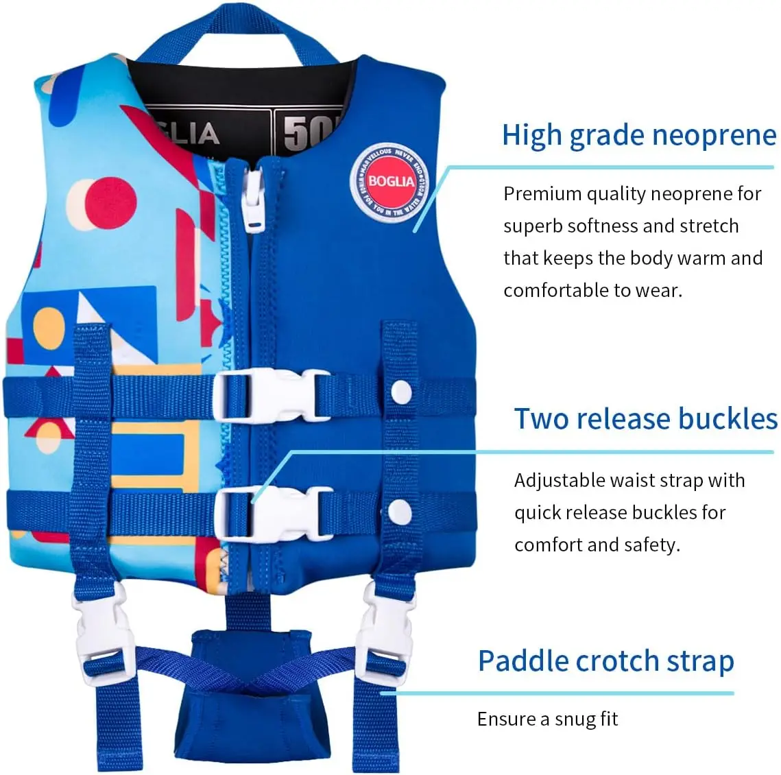 Kids Swim Trainer Vest In Stock Toddler Swimming Aid Paddle Life Vest Jacket For Learning Life Jacket Neoprene EPE Floating