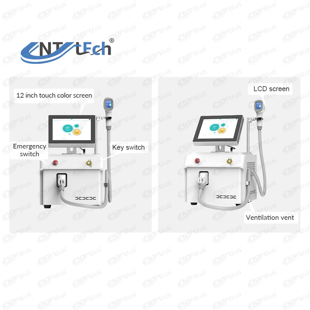 Beijing unt android system 800w 808nm diode laser hair removal machine with skin analyzer