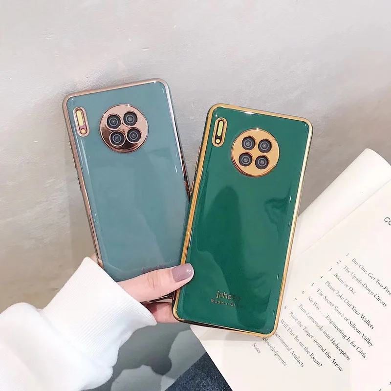 New Soft Gold Plated Electroplated TPU Cell Phone Case for Huawei P20 P30 P40 Mate 20 30 Pro Lite  Nova 3 4 5 6 3i 4E  Case