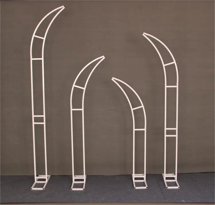 Party Decoration Wedding Backdrop Stand Floral Arch Shelf Horn Outdoor Home Decor Background Road Lead Flower Fixed Stand Arch
