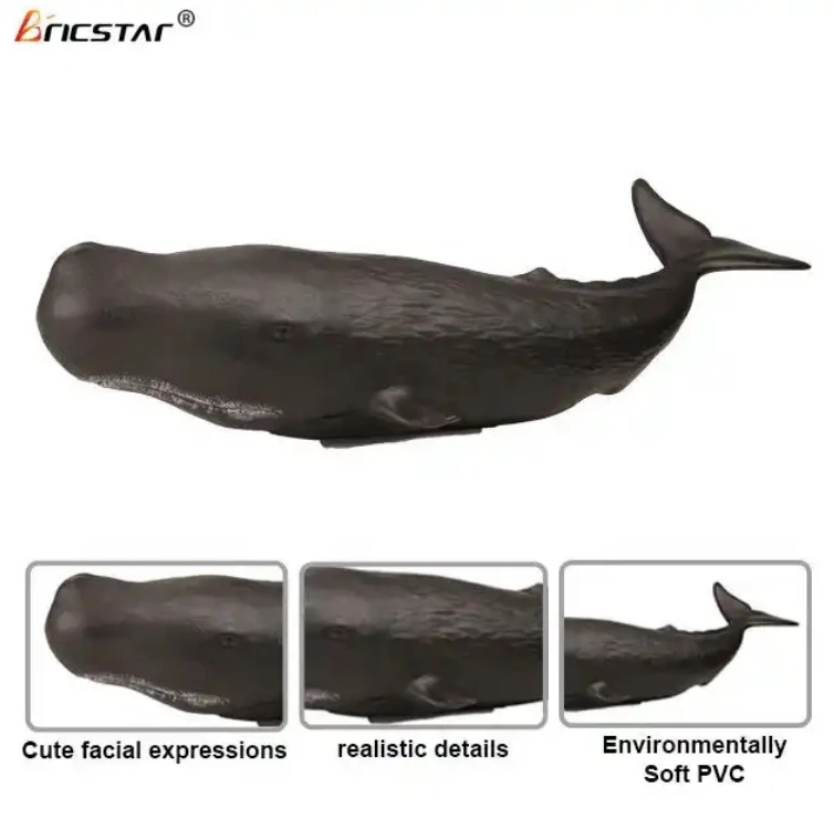 Bricstar  Eco-Material Children Educational Toys PVC Plastic Ocean Animal toy
