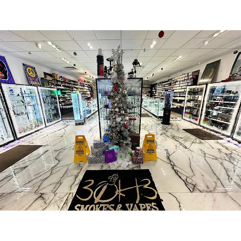 Витрина для дымовых магазинов 6 футов витрина со светодиодной подсветкой роскошная стеклянная