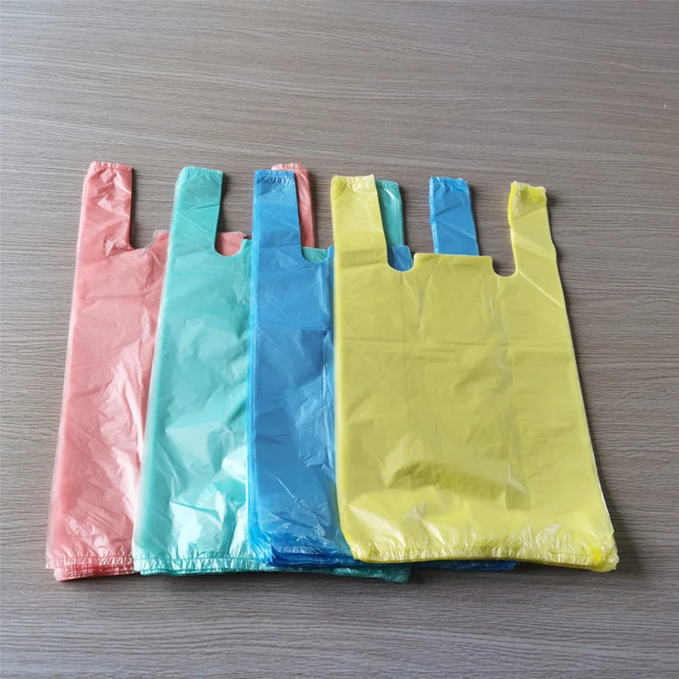 sac plastique pour livraison t shirt plastic black shopping bag custom logo