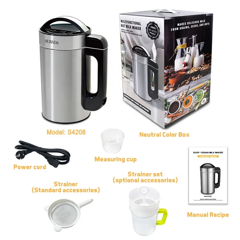 2024 Popular Oat milk maker 1.2L Electric Blender Multi-function Nut Milk Maker Machine for Family Healthy Soup Maker