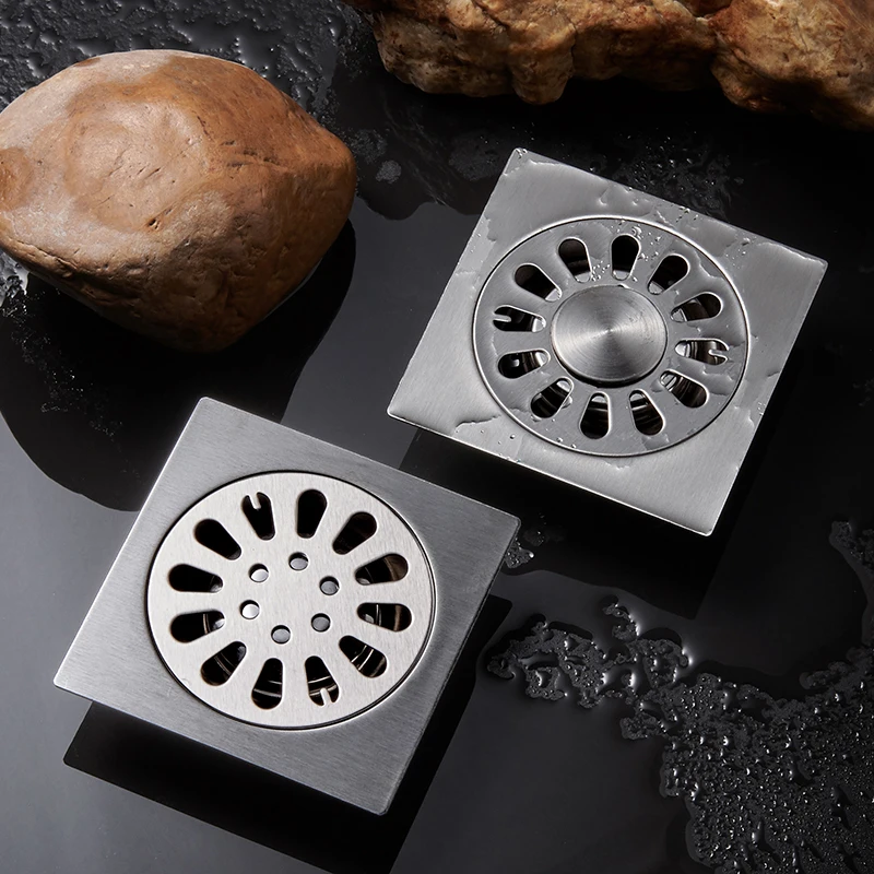 4 дюйма анти-запах плитка вставка анти-запах пол вода ванная комната слив