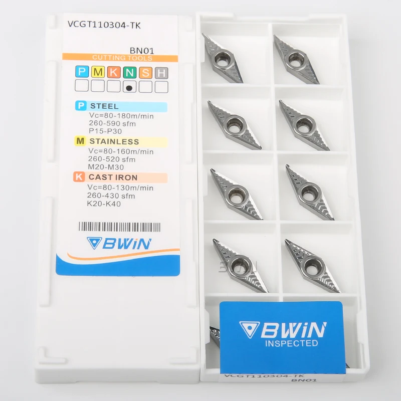 Vcgt110304 Ak H01 Vcgt160408 Pcd Mcd Insert Vcgt160404 Vcgt110302 Aluminum Cutting Usage Carbide Insert (Vcgw) Vcgt 160404 16