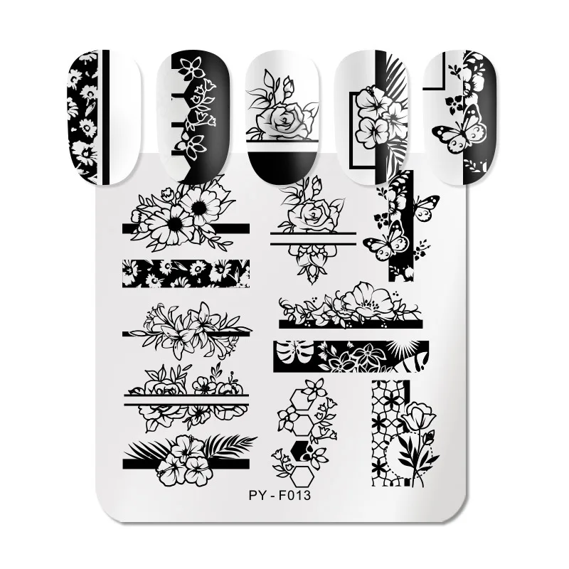 OEM ODM New Original Design X-Series Stainless Steel French Template Nail Art Stamping Plates For Wholesale