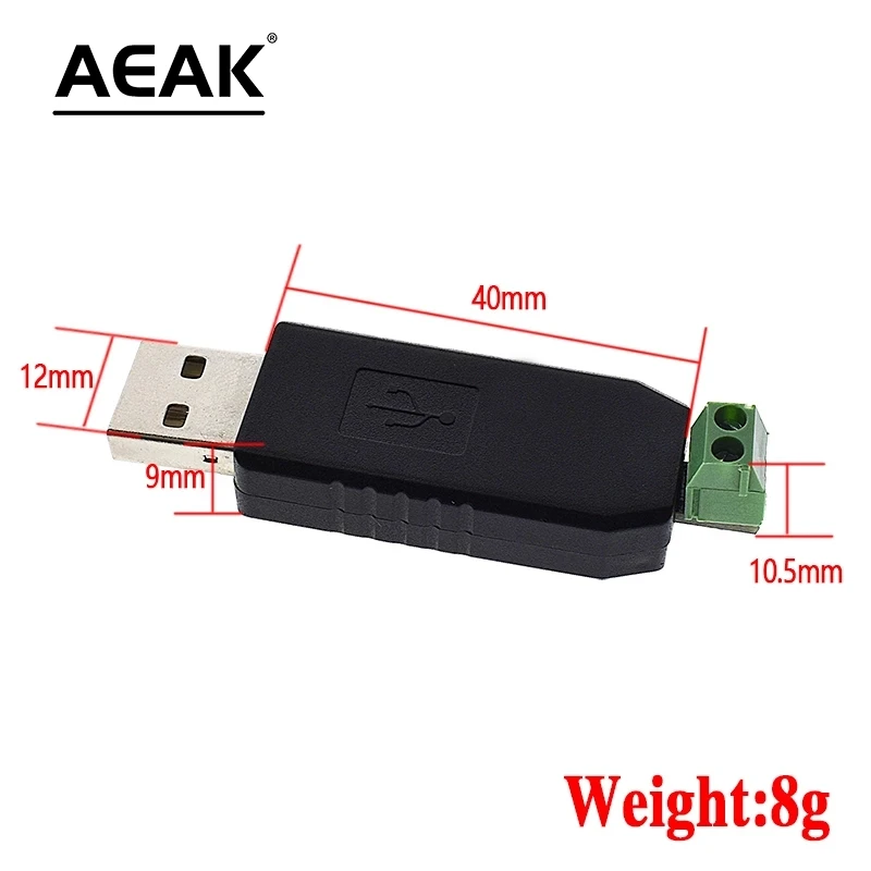AEAK USB to RS485 485 Converter Adapter Support Win7 XP Vista Linux Mac OS WinCE5.0