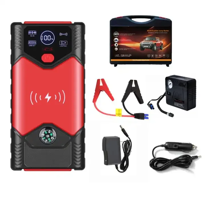 car emergency kit jump box 1200a wireless charging battery jumper booster pack car jump start portable jump starter for cars