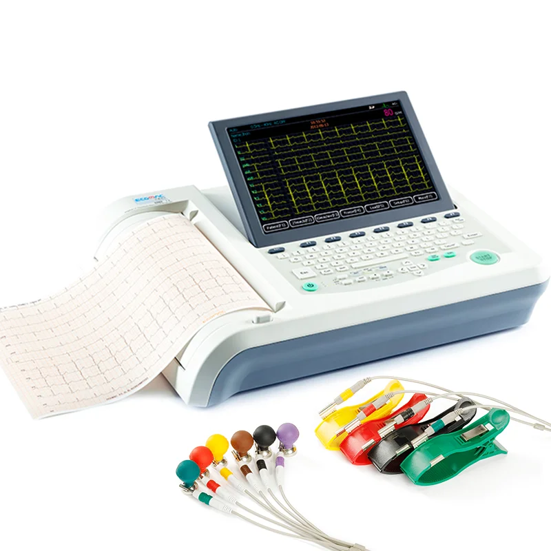 With cheap price Built-in printer 12 channel lead ecg machine ekg ecg device