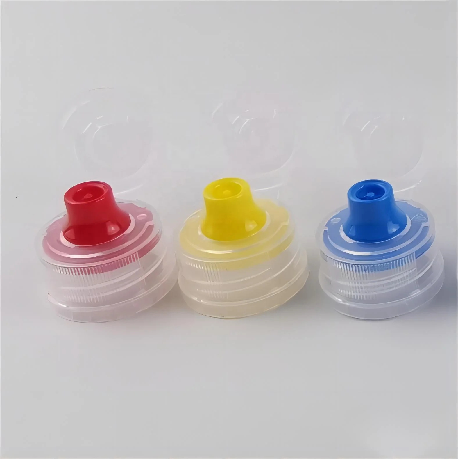 Flip  Cap new virgin PE material 28mm pco 1881 1810 thread  caps covers lids for 650 500ml sport bottle oil juice bottle use