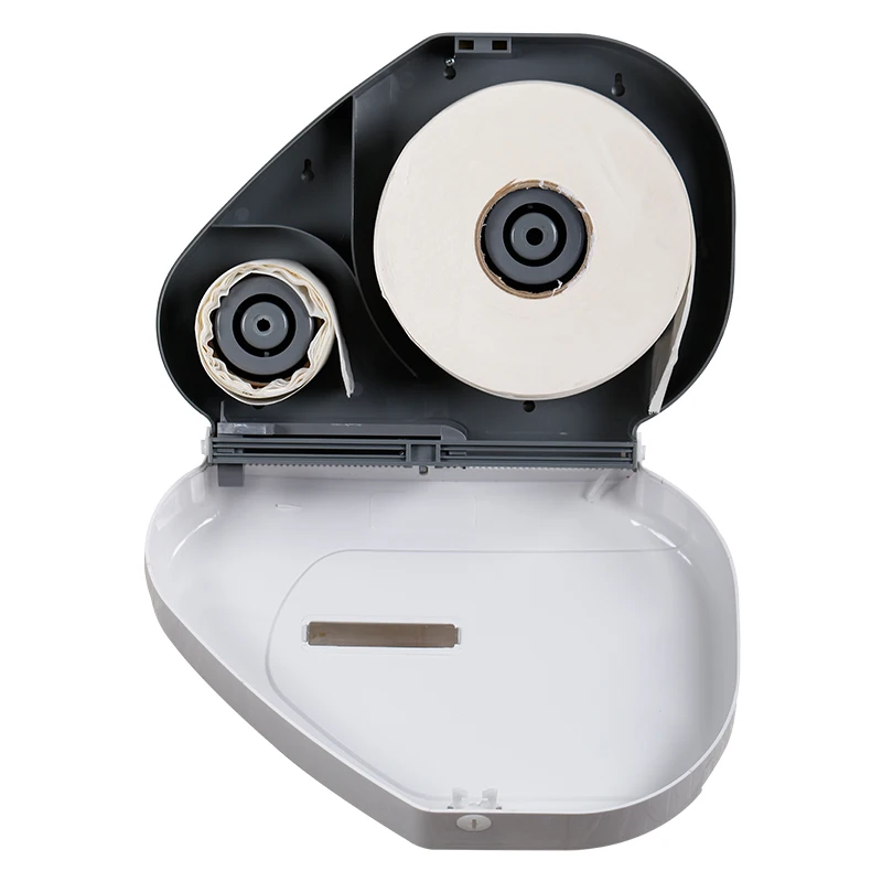 Quick Shipping Double Rolls Toilet Paper Dispenser ABS Plastic Wall Mount Towel Paper Dispensers Paper Box