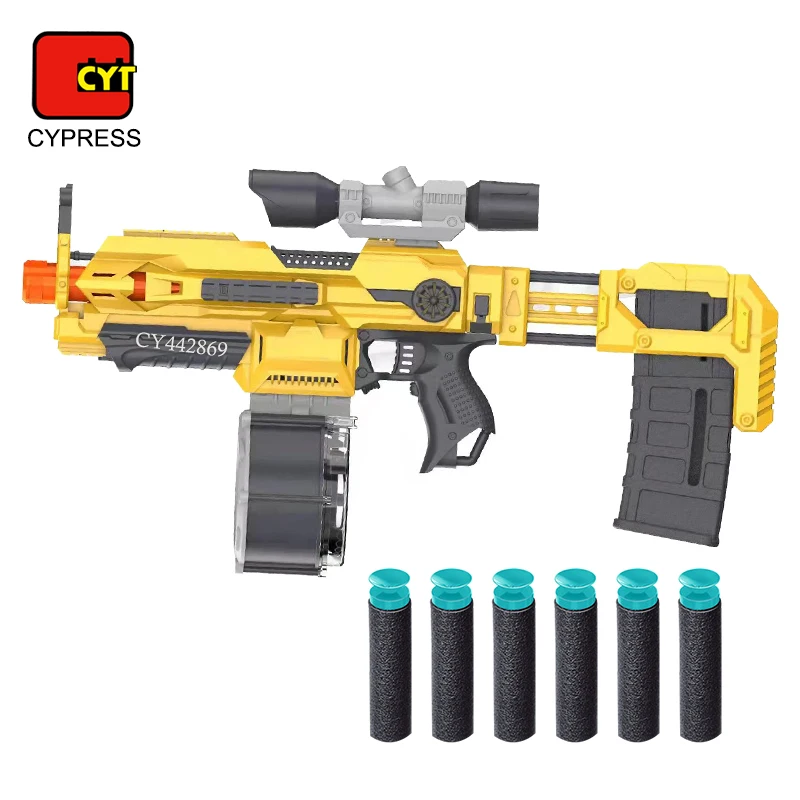 Электрический автоматический игрушечный пистолет из пены EVA дартс мягкие пули винтовка игрушки стрельба игра для мальчиков
