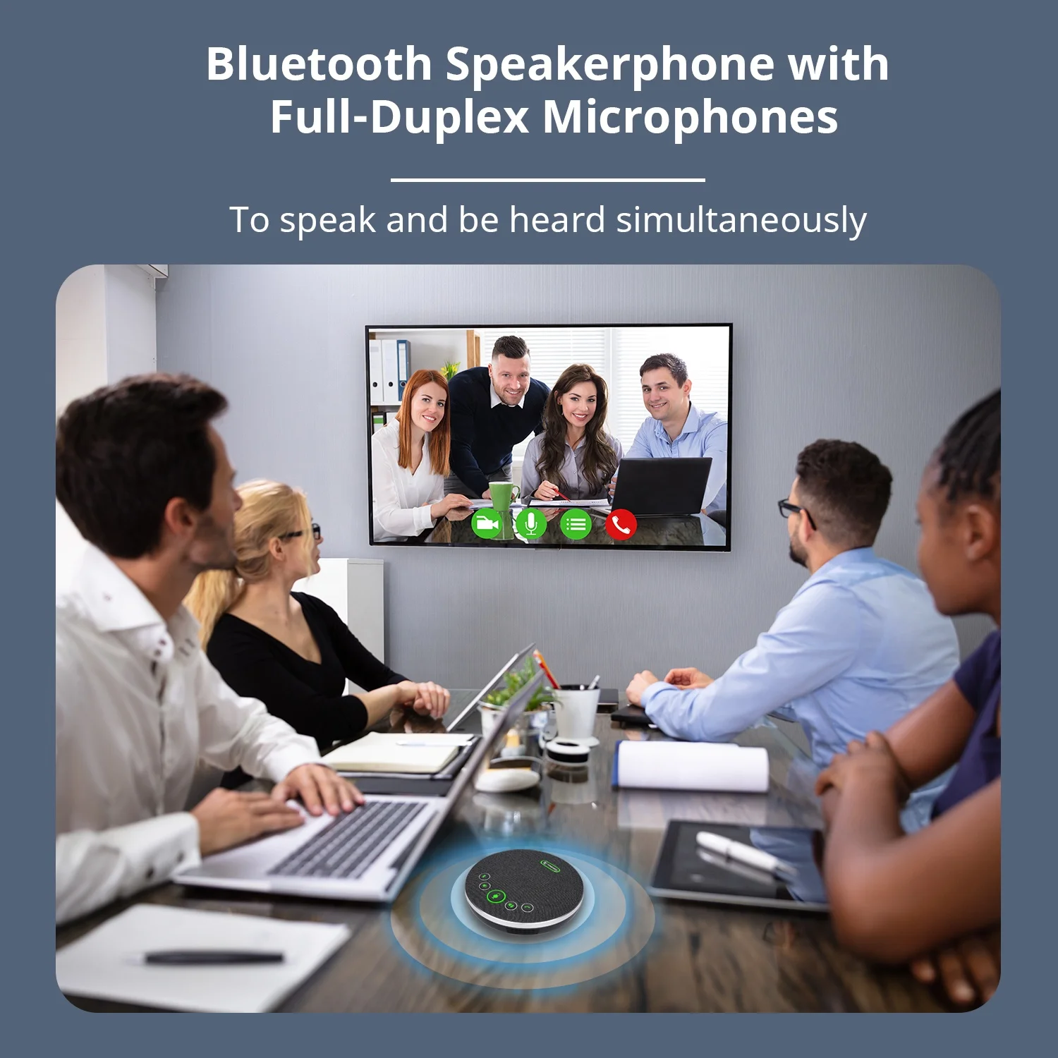 High Quality Mini Wireless Speakerphone Surround Sound Speaker Microphone for Computer