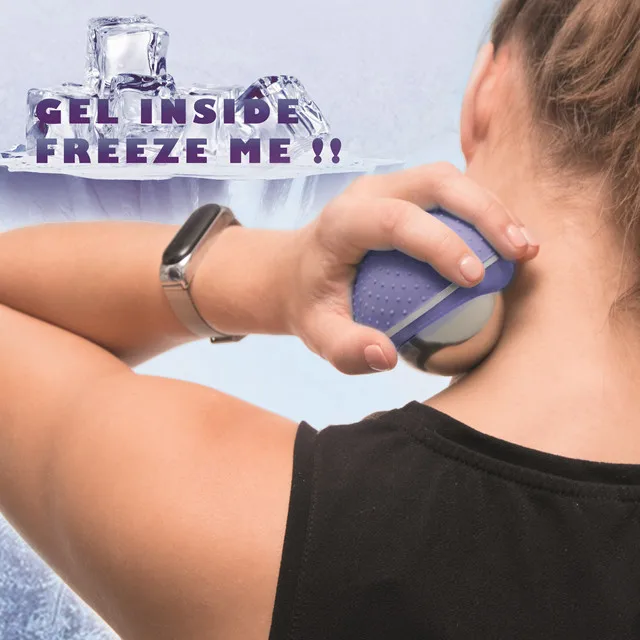 60mm Handheld Revolving Facial Ice Metal  Cryo Massage Roller Ball