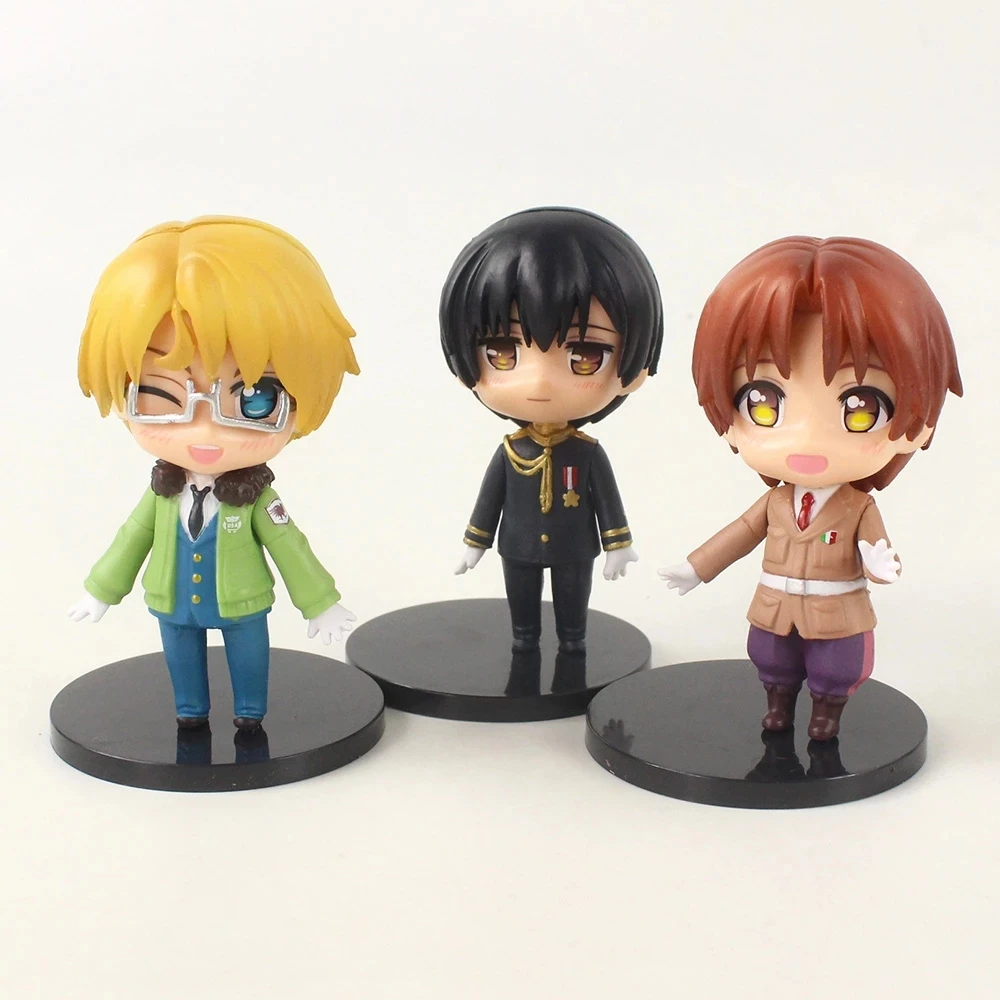 6pcs/set Anime Figure Hetalia 9.5cm PVC Action Figures Doll (OPP BAG)